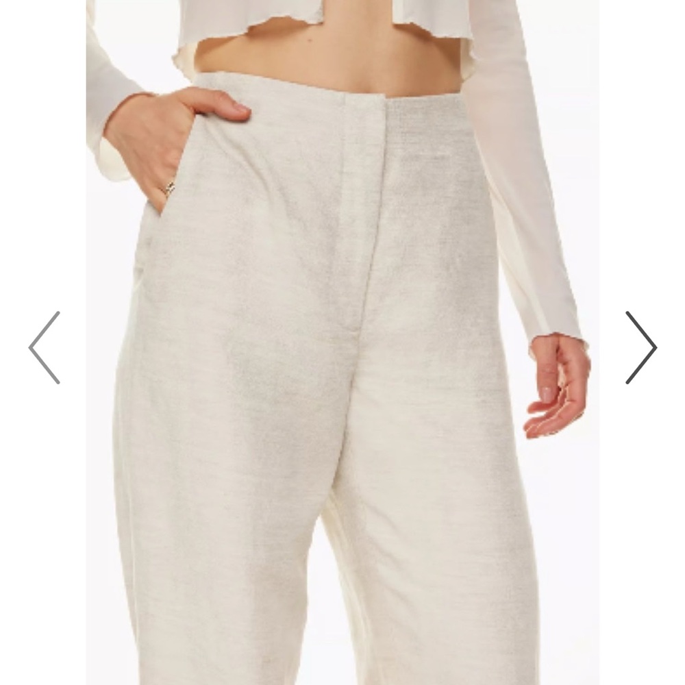 Aritzia Linen Wide-Leg Pants